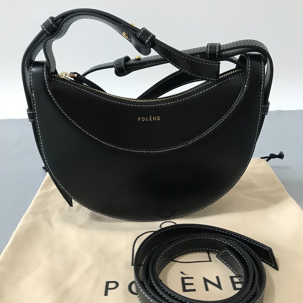 Polene Number Ten Bag - Monochrome Black